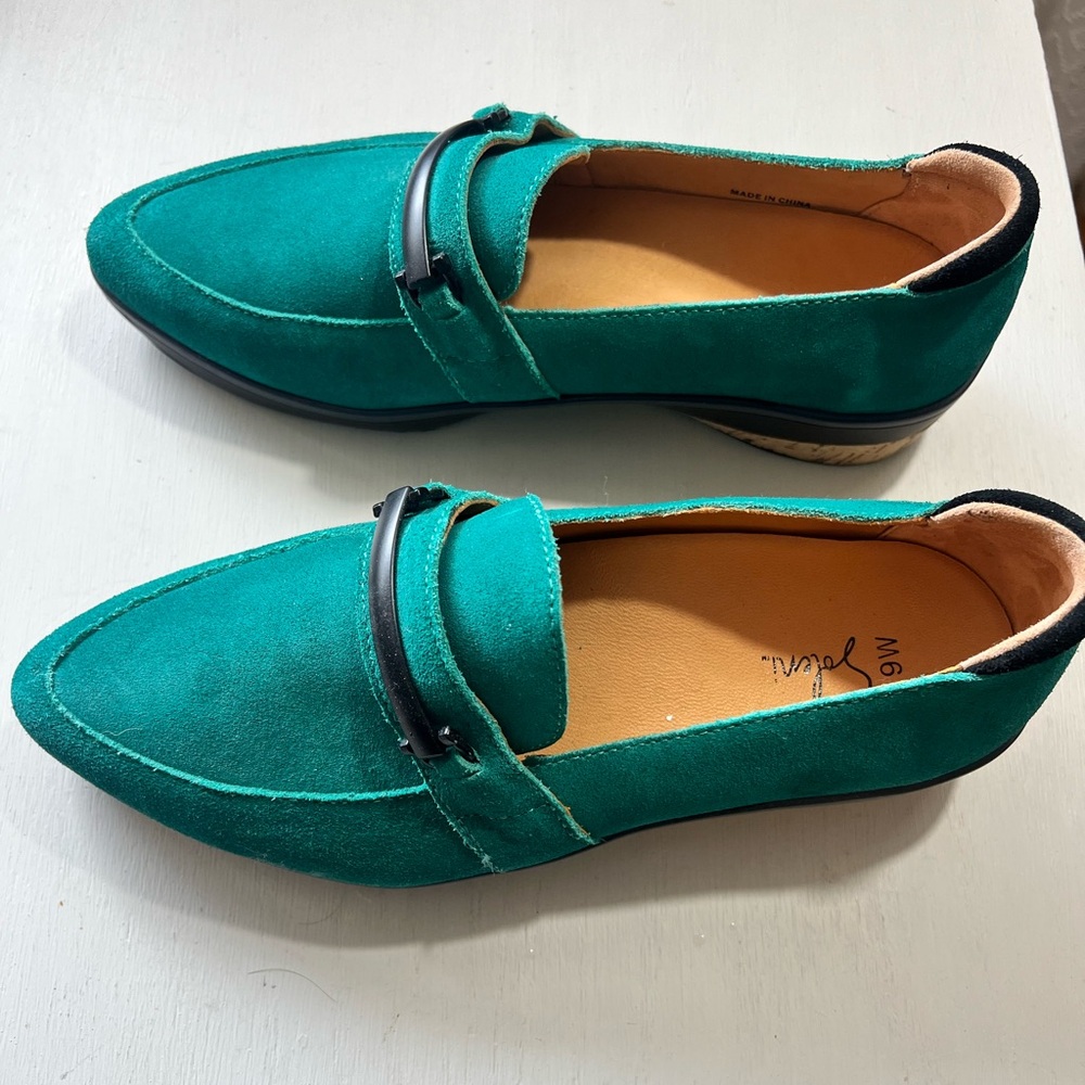 Elegant Teal Loafers for Women